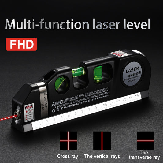 Multipurpose Laser Level Kit - Standard Cross Line Laser Level with Precise Leveling and Alignment Beam Tool