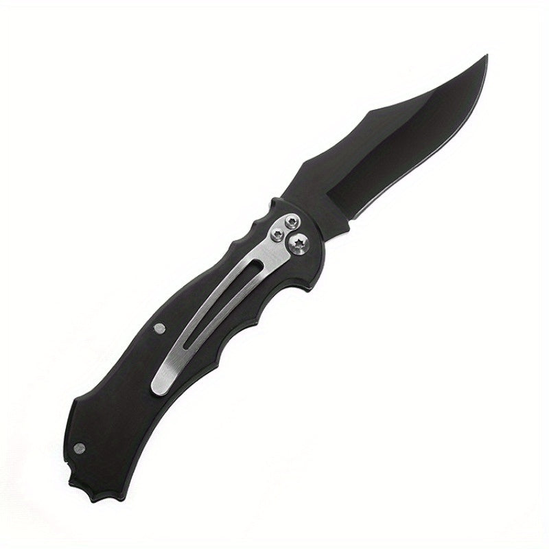 1pc Outdoor Survival Folding Knife, Stainless Steel Camping Knife, Small Fruit Knife