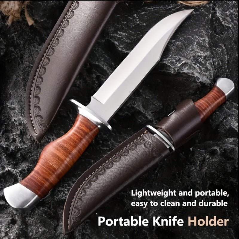 Portable Multifunctional Knife for Outdoor Camping and Survival - High Hardness and Durable with Fruit Cutting Capability