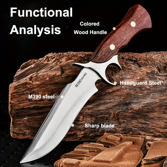 1pc Ultimate Outdoor Survival Knife with Sheath - Ideal for Fishing, Camping, and Hunting - Perfect Men's Gift