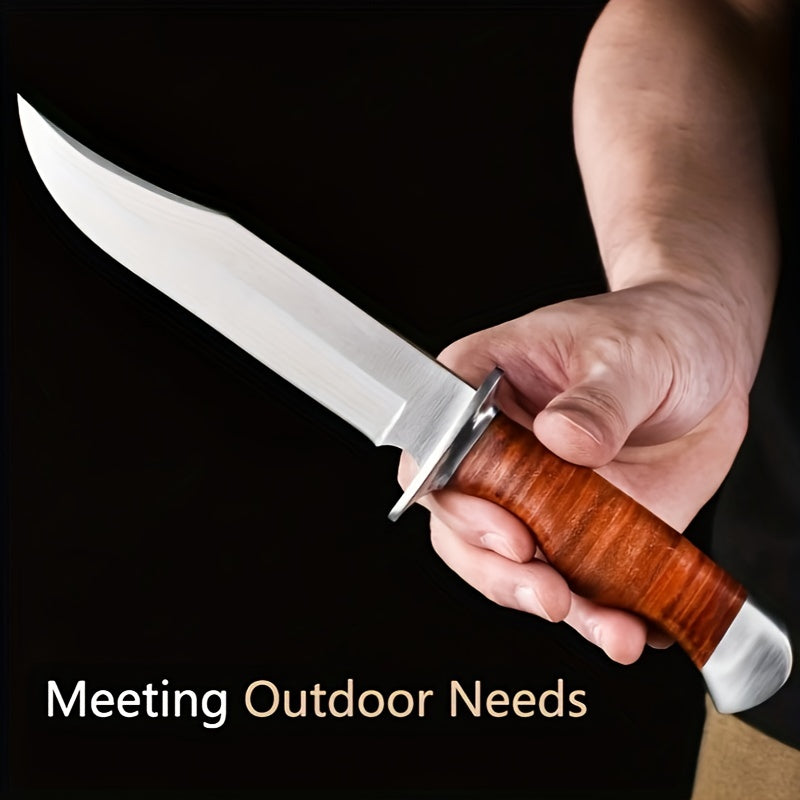 Portable Multifunctional Knife for Outdoor Camping and Survival - High Hardness and Durable with Fruit Cutting Capability