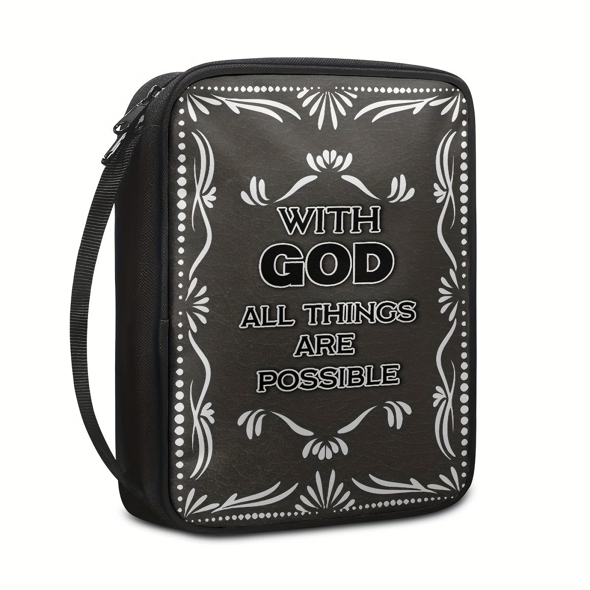 1pc Bible-themed Patterned Tote Bag For School Office And Home