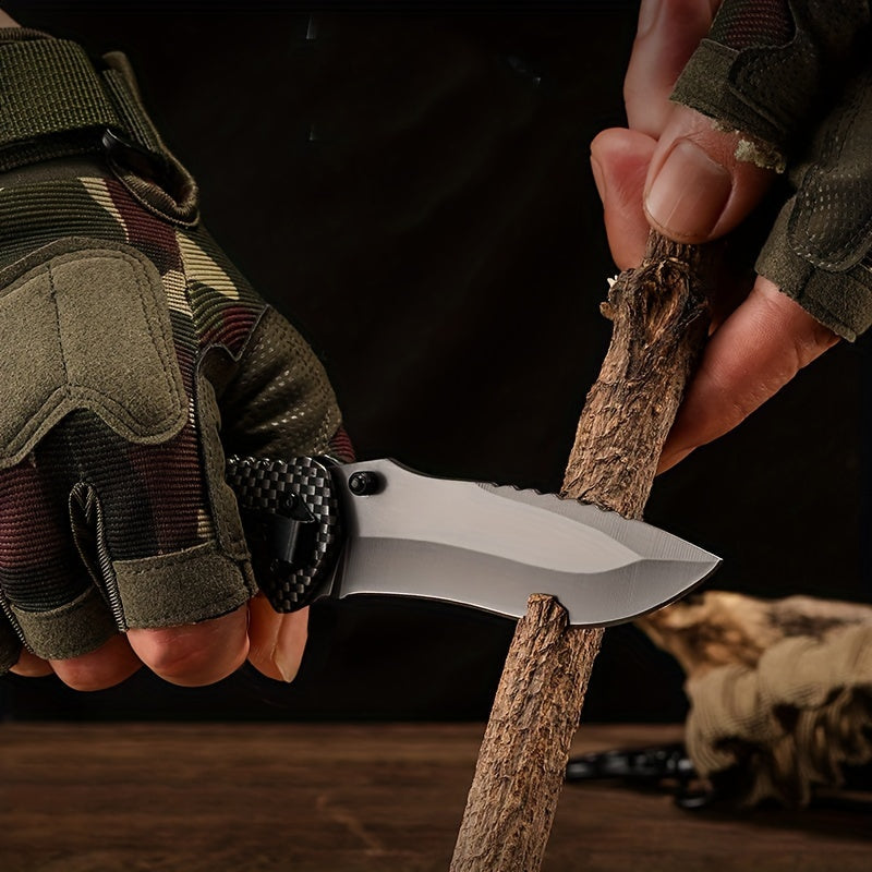 1pc Versatile Foldable Knife, Tactical Knife, Portable Knife, Stainless Steel Blade Cutting Knife, Pocket Knife, Great Gift For Dad