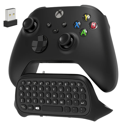 Controller Keyboard for Xbox Series X/S/One/One SWireless Chatpad Bluetooth Gaming Keypad with USB Receiver Built-in Speaker 3.5mm Audio Jack Accessories