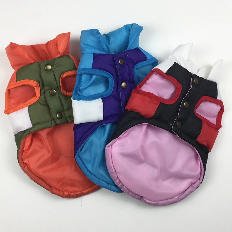 Pet Clothes For Dogs Thicken Warm Winter Puppy Pet Cat Coats Waterproof Dog Jacket Chihuahua Pug French Bulldog Vest Clothing