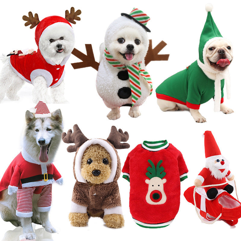 Christmas Pet Costume for Small, Medium, and Large Dogs and Cats - Funny Pet Clothes and Dog Apparel