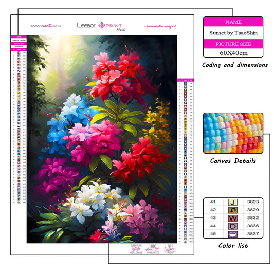 Flower Diamond Painting Art Classic Style Series Full Rhinestone Mosaic Embroidery Cross Stitch Kit Home Decor 5D Diy ダイヤモンドアート