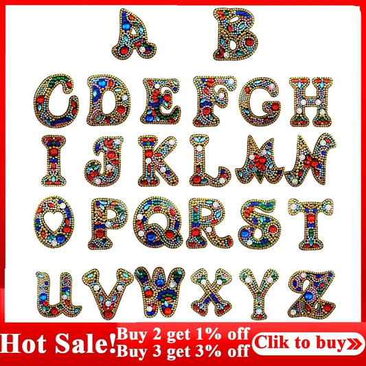 A-Z DIY Keychain Diamond Painting Letters Women Girl Bag Keyring Pendant Gift Special-shaped Full Drill Embroidery Cross Stitch