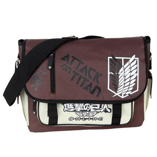 Attack on Titan Tokyo Ghoul Chopper My Neighbor Totoro Messenger School Bag Sling Satchel Anime Shoulder Bags