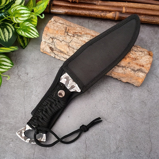 1pc, Sharp Stainless Steel Boning Knife with Cover - Perfect for Outdoor Hunting, Meat Slicing, and Fruit Cutting - Essential Kitchen Utensil and Apartment Supply