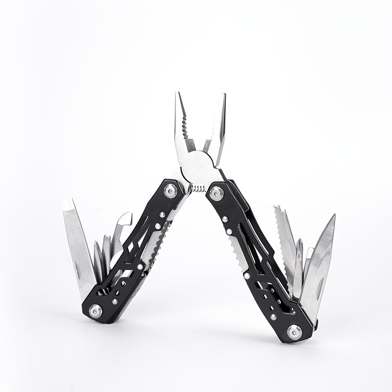 18-in-1 Stainless Steel Pliers Tool Set: Multifunctional Knife, Nylon Sheath & More - Perfect Gift For Camping, Survival, Hiking & More!