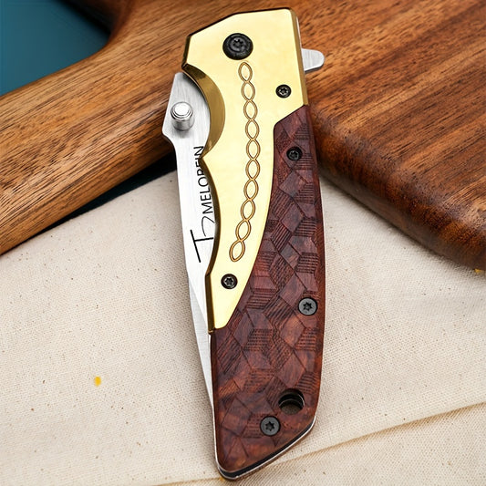 Durable Outdoor Adventure Folding Pocket Knife, Great Gift For Men, Husbands, And Fathers